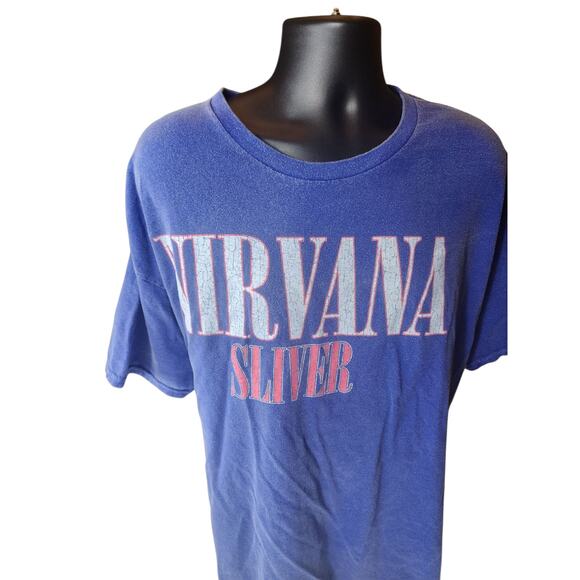 Nirvana Band T Shirt Mens 2XL Sliver Graphic Tee Grunge Distressed Vintage Style - Picture 11 of 16